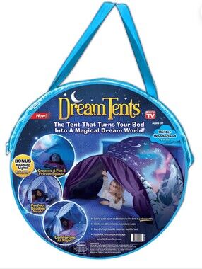 Dream Tents Winter Wonderland Bed Tent - Blue & Purple